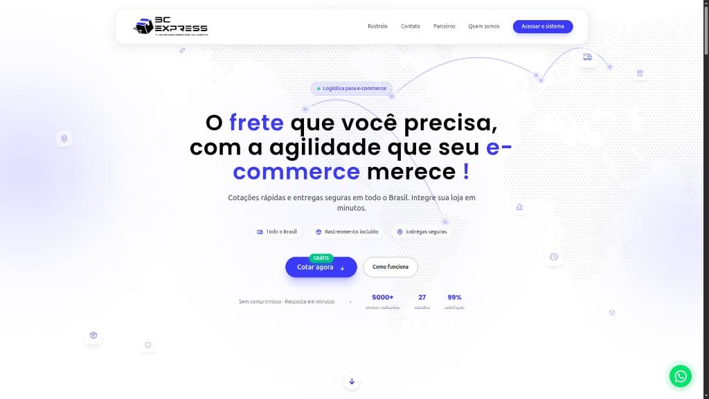 BC Express — ERP para transportadora — captura 1 de 5